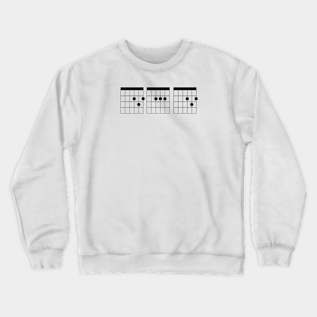 DAD Chords Guitar Crewneck Sweatshirt by NeilGlover